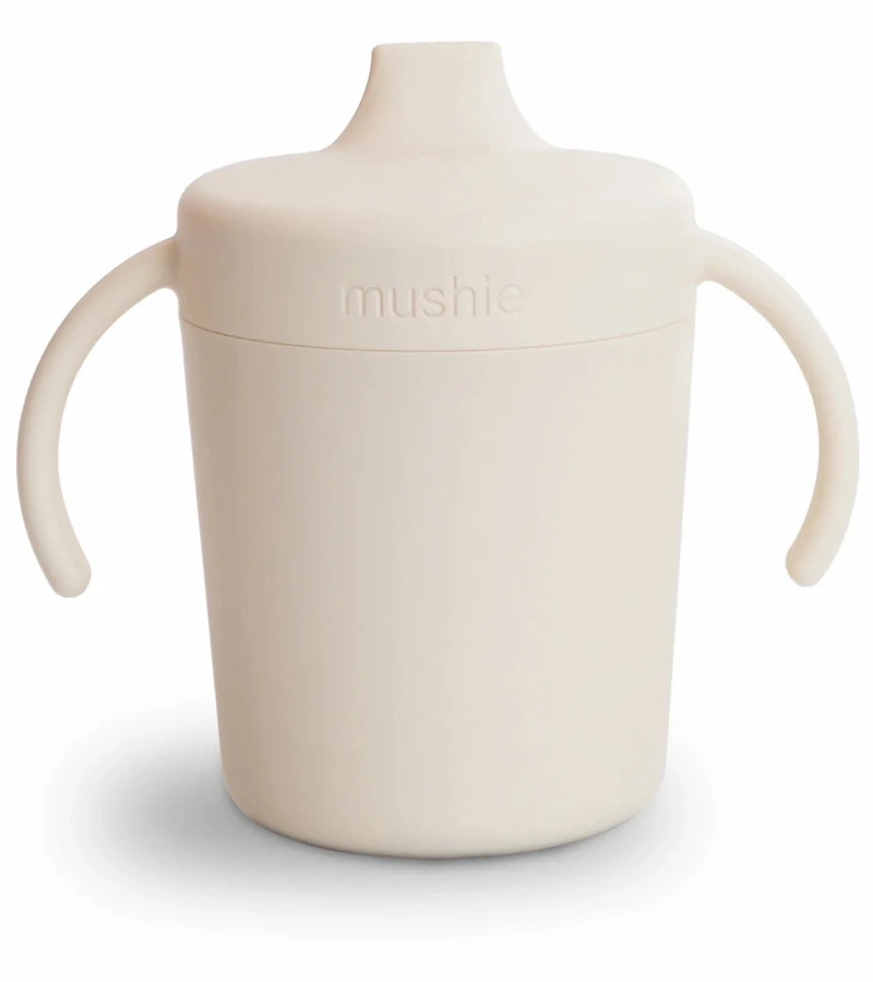 Mushie Trainer Sippy Cup - Ivory 3 Mushie Trainer Sippy Cup - Ivory
