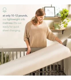 Naturepedic MC34 No-Compromise 2 Stage Lightweight Organic Classic Mattress -Little Unicorn Store naturepedic mc34 no compromise 2 stage lightweight organic classic mattress 114