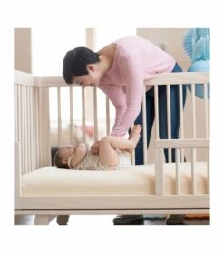 Naturepedic Organic Breathable 2-Stage Baby Crib Mattress -Little Unicorn Store naturepedic organic breathable 2 stage baby crib mattress 240