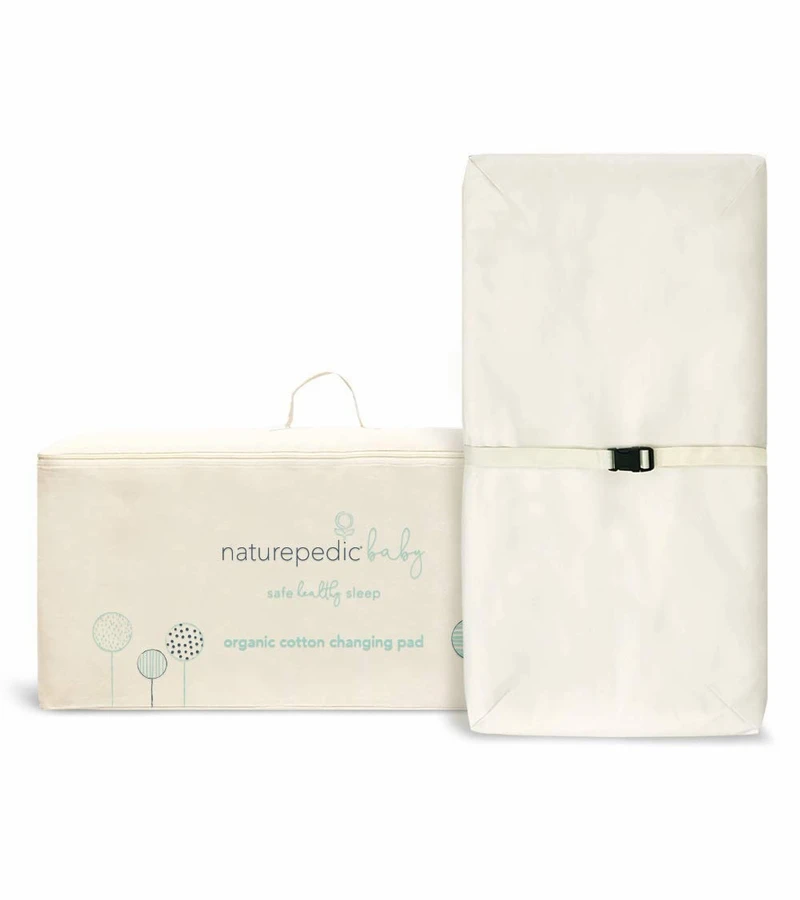 Naturepedic Organic Cotton Changing Pad 4-Sided Contoured 4 Naturepedic Organic Cotton Changing Pad 4-Sided Contoured - Image 2