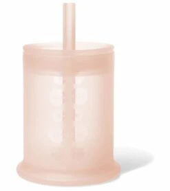 Olababy Training Cup With Lid + Straw - Coral