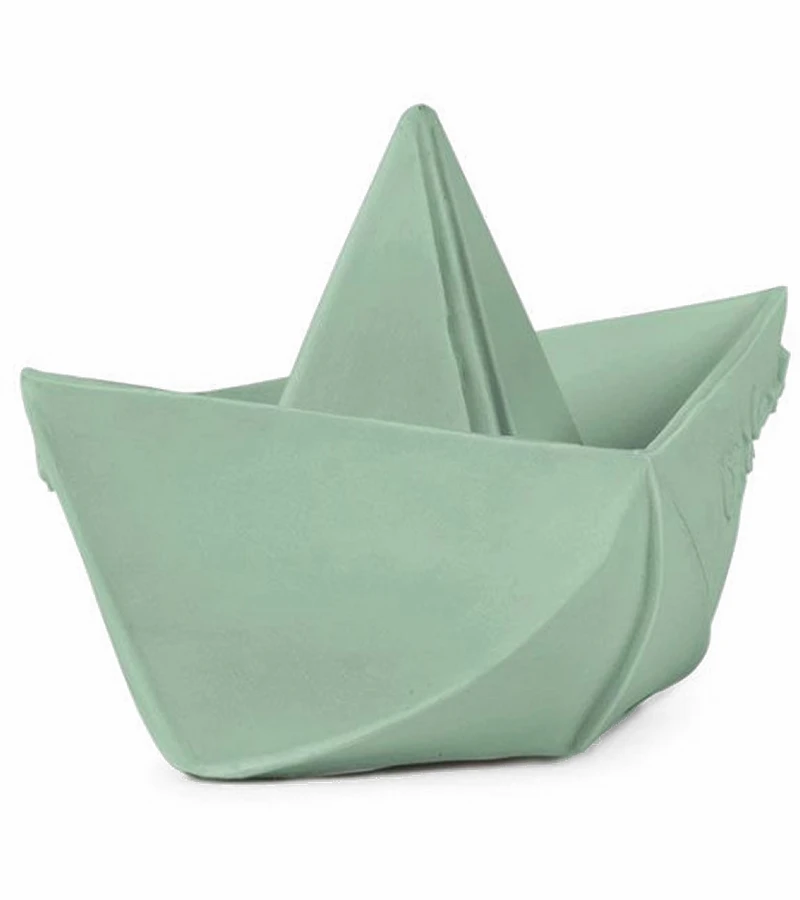 Oli & Carol Origami Boat Bath Toy - Mint 3 Oli & Carol Origami Boat Bath Toy - Mint