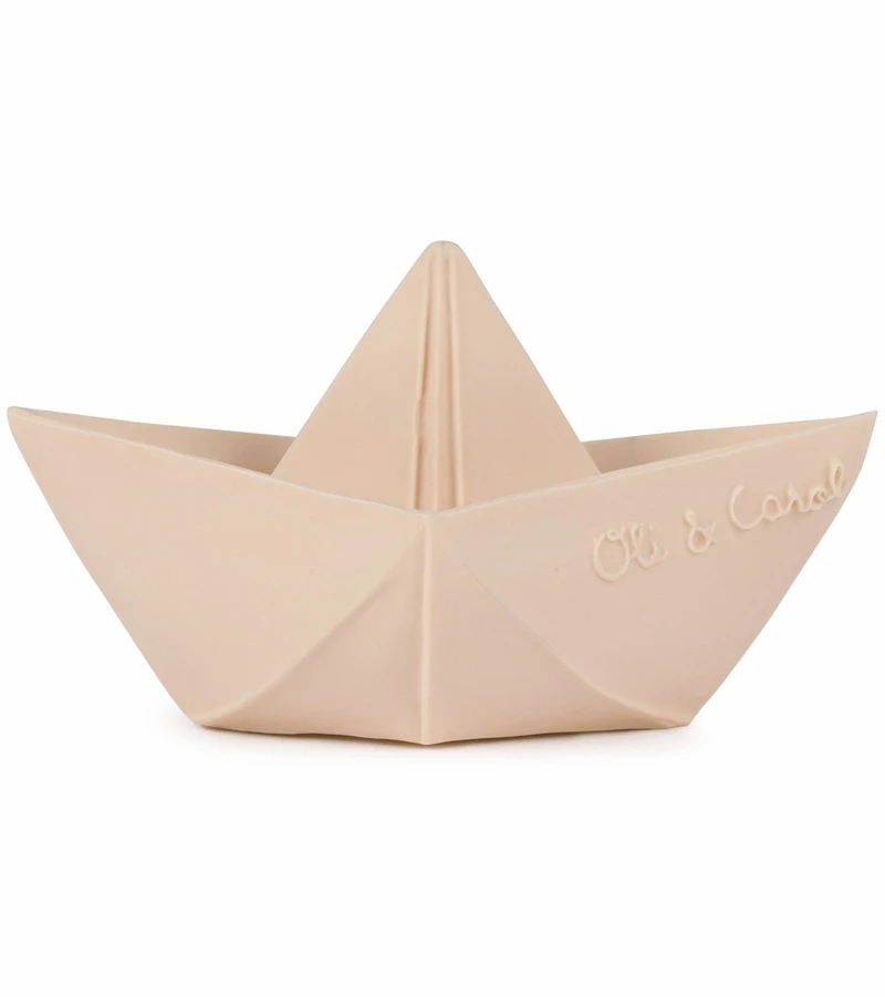 Oli & Carol Origami Boat Bath Toy - Nude 3 Oli & Carol Origami Boat Bath Toy - Nude
