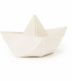 Oli & Carol Origami Boat Bath Toy - White