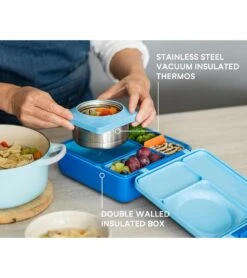 Omie Life OmieBox Bento Box - Blue Sky -Little Unicorn Store omie life omiebox bento box blue sky 125