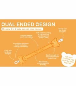 Oogiebear Infant Nose & Ear Cleaner Two Pack - Orange/Sea Foam With Case -Little Unicorn Store oogiebear infant nose ear cleaner two pack orange sea foam with case 145