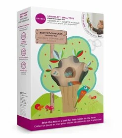 Oribel VertiPlay Busy Woodpecker Wall Toy -Little Unicorn Store oribel vertiplay busy woodpecker wall toy 122
