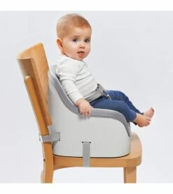OXO Tot Nest Portable Booster Chair With Straps - Gray -Little Unicorn Store oxo tot nest portable booster chair with straps gray 33