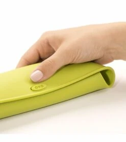 OXO Tot On-the-Go Bib & Spoon Set - Aqua -Little Unicorn Store oxo tot on the go bib spoon set aqua 267