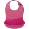 OXO Tot Roll Up Bib - Pink -Little Unicorn Store oxo tot roll up bib pink 224