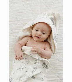 Petit Pehr Hooded Towel - Life Aquatic -Little Unicorn Store petit pehr hooded towel life aquatic 9
