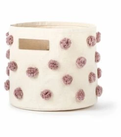 Petit Pehr Pom Pom Basket - Pint - Mauve