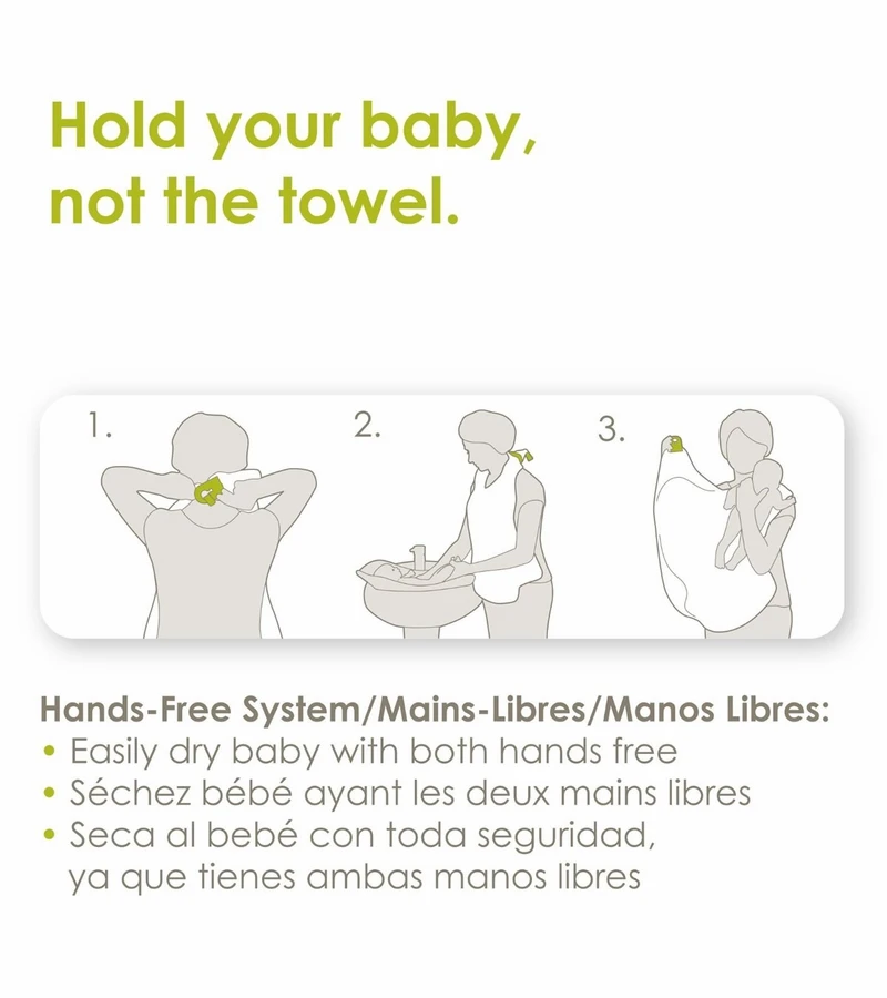 Puj Hug Hands Free Infant Hooded Towel 5 Puj Hug Hands Free Infant Hooded Towel - Image 3