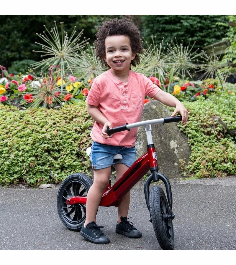 Q Play Racer Balance Bike - Black/Red 8 Q Play Racer Balance Bike - Black/Red - Image 6