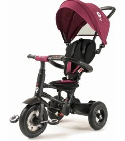 Q Play Rito Plus Folding Stroller Trike - Burgundy