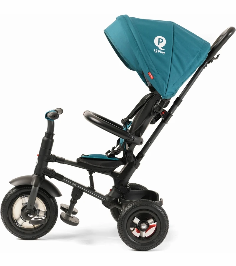 Q Play Rito Plus Folding Stroller Trike - Teal 4 Q Play Rito Plus Folding Stroller Trike - Teal - Image 2