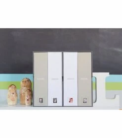 Savor "The Library" Baby Keepsake Box - Slate -Little Unicorn Store savor the library baby keepsake box slate 249