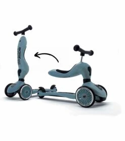 Scoot & Ride Highwaykick 1 Convertible Scooter - Steel