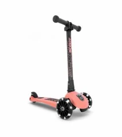 Scoot & Ride HighwayKick3 LED Scooter - Peach
