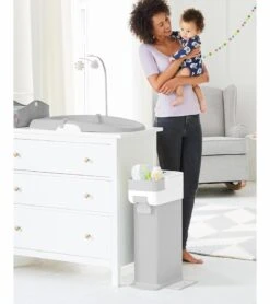 Skip Hop Nursery Style Diaper Pail - Grey 13 Skip Hop Nursery Style Diaper Pail - Grey -Little Unicorn Store skip hop nursery style diaper pail grey 181