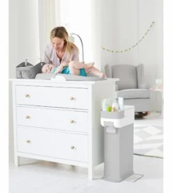 Skip Hop Nursery Style Diaper Pail - Grey 15 Skip Hop Nursery Style Diaper Pail - Grey -Little Unicorn Store skip hop nursery style diaper pail grey 183