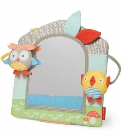Skip Hop Treetop Friends Activity Mirror - Grey/Pastel