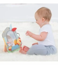 Skip Hop Treetop Friends Activity Mirror - Grey/Pastel -Little Unicorn Store skip hop treetop friends activity mirror grey pastel 161