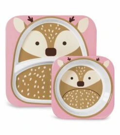 Skip Hop Winter Zoo Mealtime Set - Deer -Little Unicorn Store skip hop winter zoo mealtime set deer 137