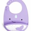 Skip Hop Zoo Fold & Go Silicone Bib - Narwhal -Little Unicorn Store skip hop zoo fold go silicone bib narwhal 112