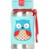 Skip Hop Zoo Stainless Steel Straw Bottle - Owl