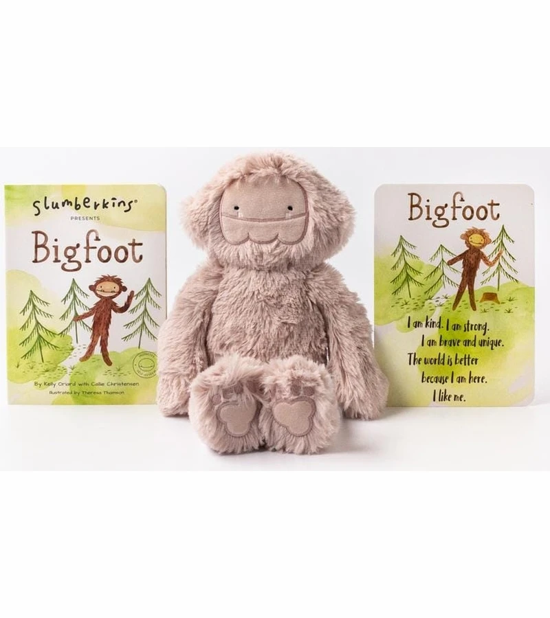 Slumberkins Kin Bundle - Bigfoot - Antique Rose (Self Esteem) 3 Slumberkins Kin Bundle - Bigfoot - Antique Rose (Self Esteem)