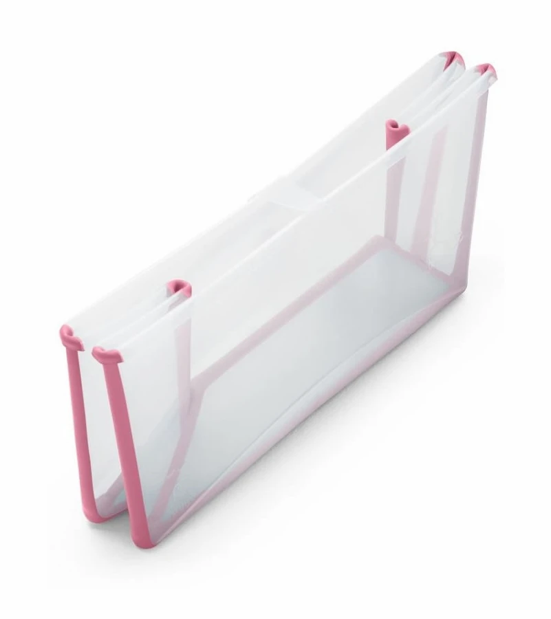 Stokke Flexi Bath & Newborn Support - Transparent Pink 4 Stokke Flexi Bath & Newborn Support - Transparent Pink - Image 2