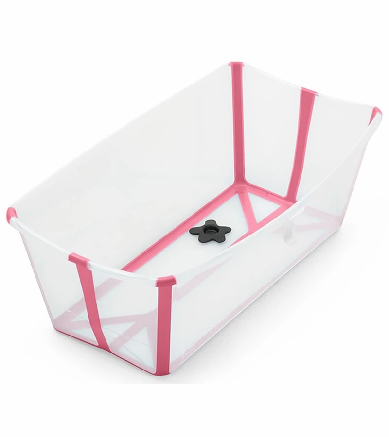 Stokke Flexi Bath - Transparent Pink 3 Stokke Flexi Bath - Transparent Pink