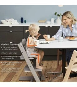 Stokke Tripp Trapp High Chair - Storm Grey -Little Unicorn Store stokke tripp trapp high chair black 154