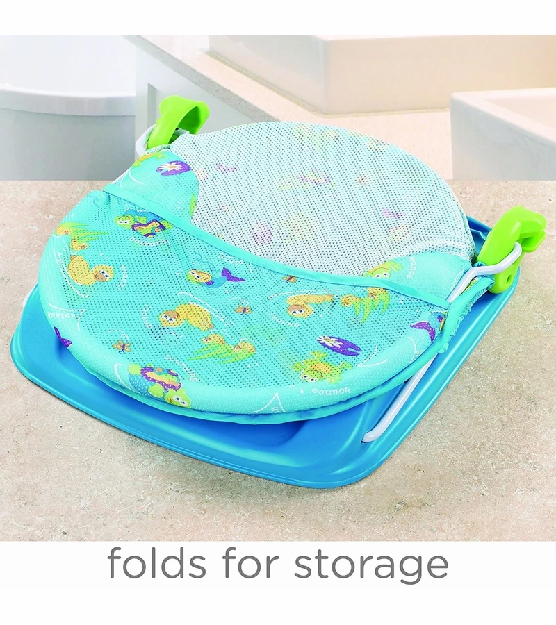 Summer Infant Deluxe Baby Bather - Blue 5 Summer Infant Deluxe Baby Bather - Blue - Image 3