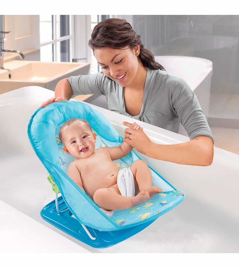 Summer Infant Deluxe Baby Bather - Blue 6 Summer Infant Deluxe Baby Bather - Blue - Image 4