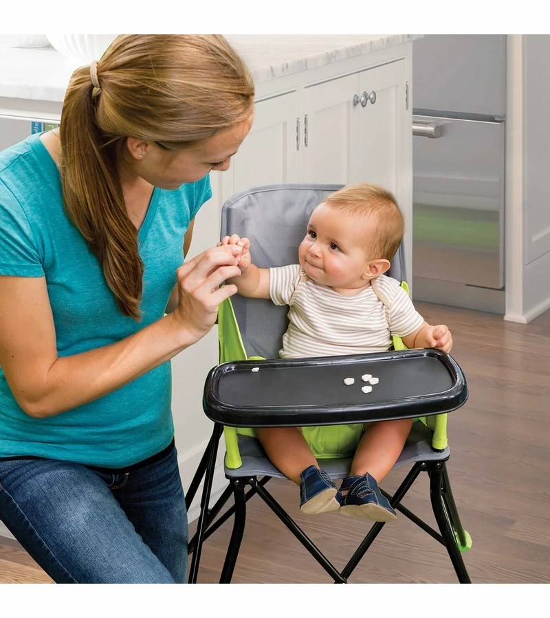 Summer Infant Pop ?n Sit Portable Highchair - Green 4 Summer Infant Pop ?n Sit Portable Highchair - Green - Image 2