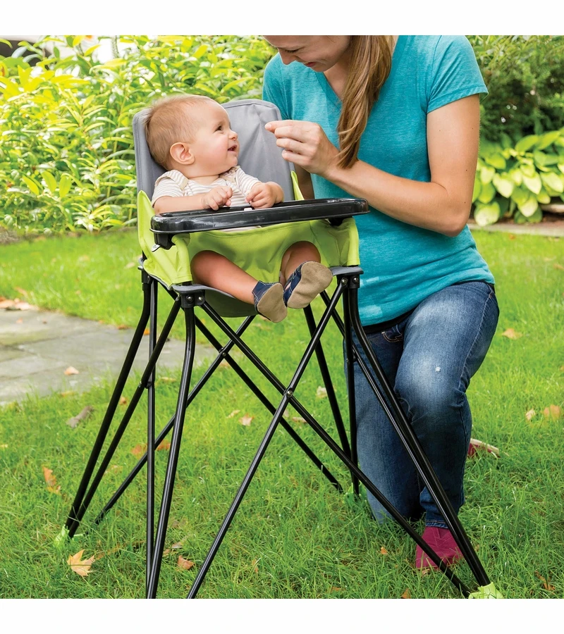 Summer Infant Pop ?n Sit Portable Highchair - Green 5 Summer Infant Pop ?n Sit Portable Highchair - Green - Image 3