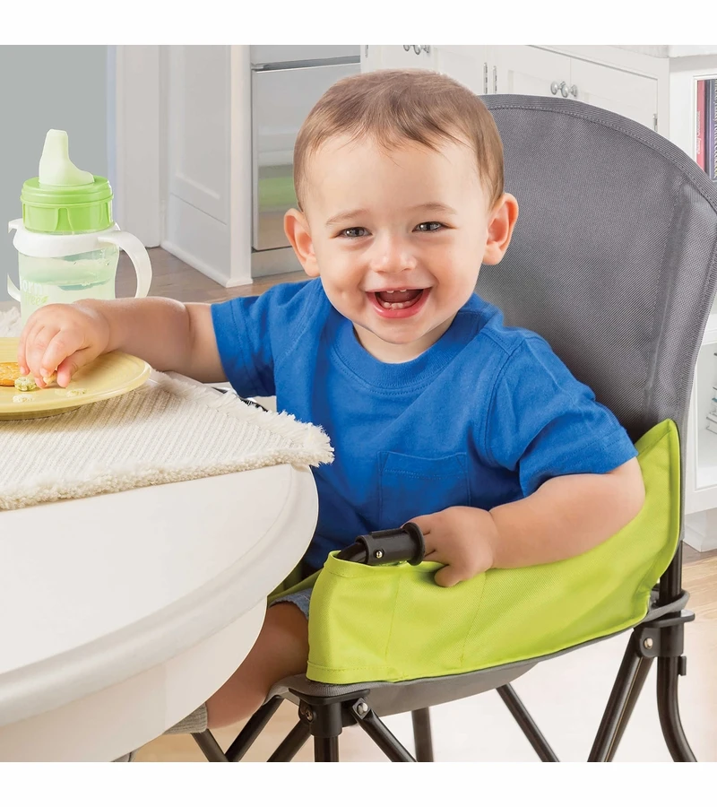 Summer Infant Pop ?n Sit Portable Highchair - Green 6 Summer Infant Pop ?n Sit Portable Highchair - Green - Image 4
