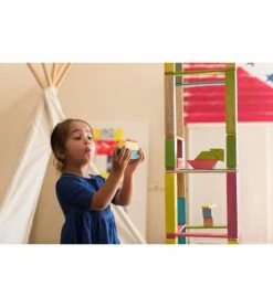 Tegu 24 Piece Magnetic Wooden Block Set - Blossom -Little Unicorn Store tegu 24 piece magnetic wooden block set blossom 155