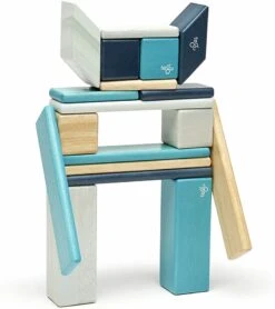 Tegu 24 Piece Magnetic Wooden Block Set - Blues 14 Tegu 24 Piece Magnetic Wooden Block Set - Blues -Little Unicorn Store tegu 24 piece magnetic wooden block set blues 139
