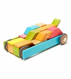 Tegu 42 Piece Magnetic Blocks Set - Tegu Tints -Little Unicorn Store tegu 42 piece magnetic blocks set tegu tints 179