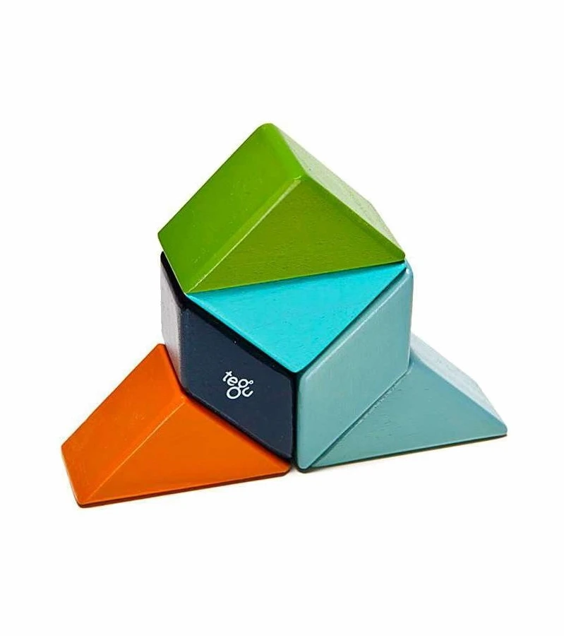 Tegu Pocket Pouch Prism 6 Piece Magnetic Blocks - Nelson 4 Tegu Pocket Pouch Prism 6 Piece Magnetic Blocks - Nelson - Image 2