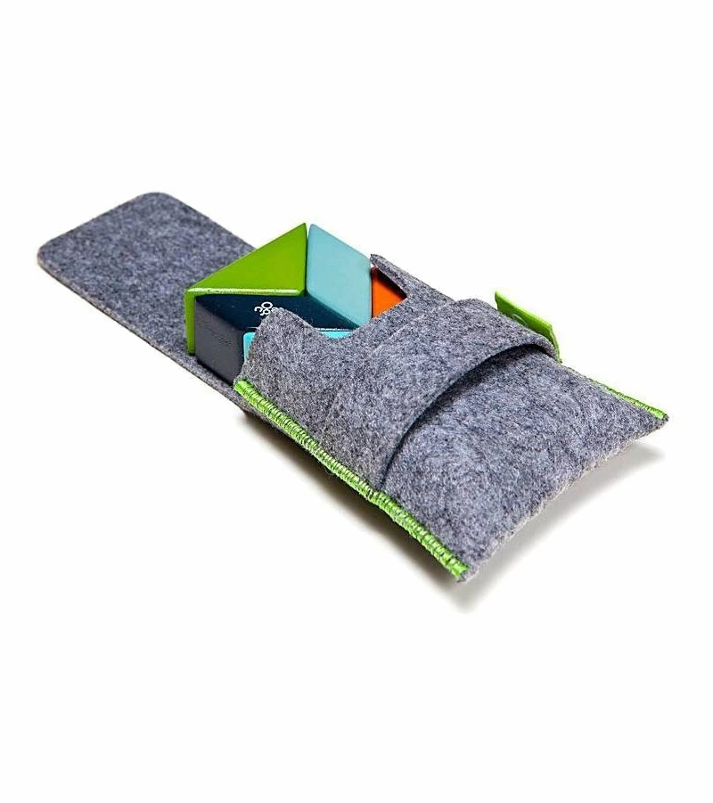 Tegu Pocket Pouch Prism 6 Piece Magnetic Blocks - Nelson 6 Tegu Pocket Pouch Prism 6 Piece Magnetic Blocks - Nelson - Image 4