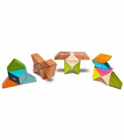 Tegu Pocket Pouch Prism 6 Piece Magnetic Blocks - Tegu Tints -Little Unicorn Store tegu pocket pouch prism 6 piece magnetic blocks tegu tints 171