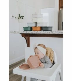 The Dearest Grey Mini Bento Box - Rosewood -Little Unicorn Store the dearest grey mini bento box rosewood 99