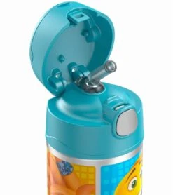 Thermos FUNtainer Vacuum Insulated Stainless Steel Straw Water Bottle 12oz - Emoji Movie -Little Unicorn Store thermos funtainer vacuum insulated stainless steel straw water bottle 12oz emoji movie 24