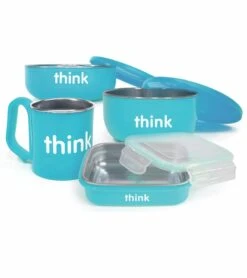 ThinkBaby The Complete BPA Free Feeding Set - Light Blue