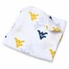 Three Little Anchors College Swaddle Blanket - West Virginia Mountaineers -Little Unicorn Store three little anchors college swaddle blanket west virginia mountaineers 7