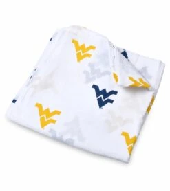 Three Little Anchors College Swaddle Blanket - West Virginia Mountaineers